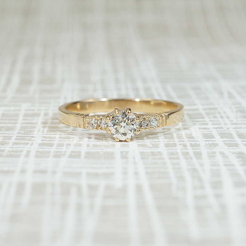 Charming Old Euro Diamond Engagement Ring by 72