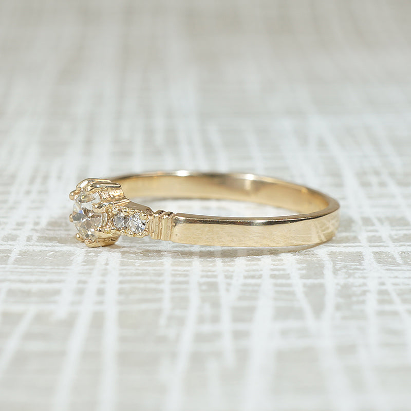 Charming Old Euro Diamond Engagement Ring by 72