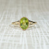 Lively Antique Peridot & Bezel Gold Ring by 720