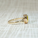 Lively Antique Peridot & Bezel Gold Ring by 720