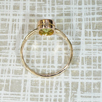Lively Antique Peridot & Bezel Gold Ring by 720