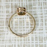 Stunning Chrome Tourmaline in Engraved Gold Ring by 720