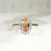 Precious Topaz in Diamond Halo Ring by 720