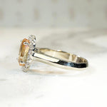 Precious Topaz in Diamond Halo Ring by 720