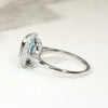 Limpid Aquamarine & Diamond Platinum Ring by 720