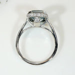 Limpid Aquamarine & Diamond Platinum Ring by 720