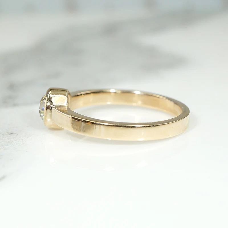 Stunning Fancy Yellow Old European Diamond Solitaire by 720