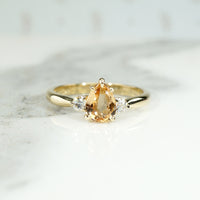 Radiant Buff Top Cut Imperial Topaz Ring by 720