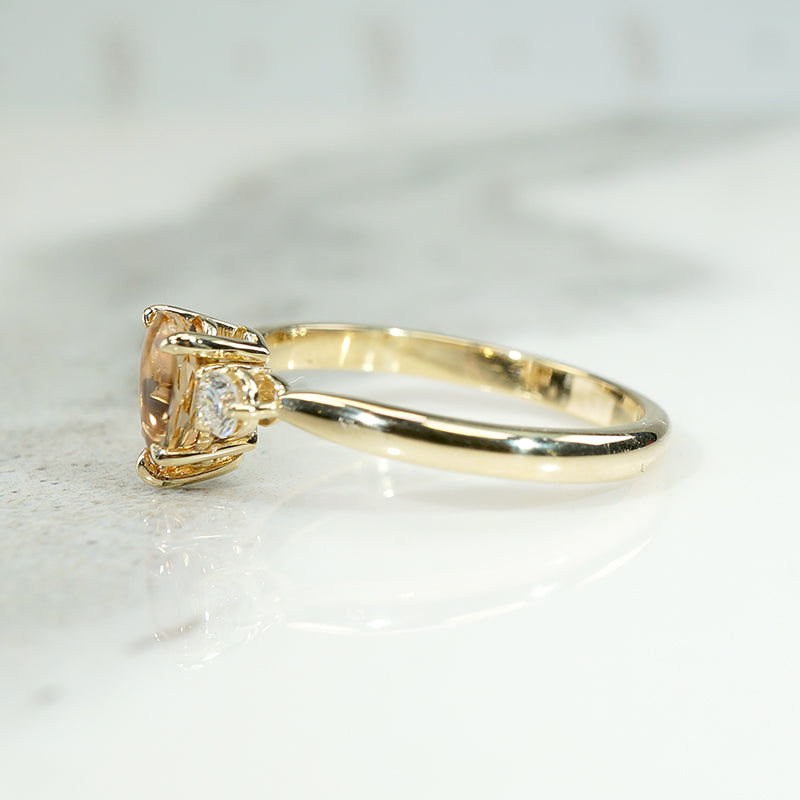 Radiant Buff Top Cut Imperial Topaz Ring by 720
