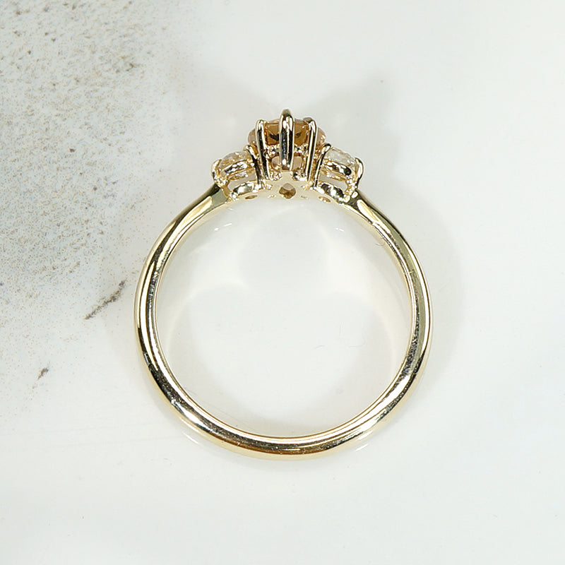 Radiant Buff Top Cut Imperial Topaz Ring by 720