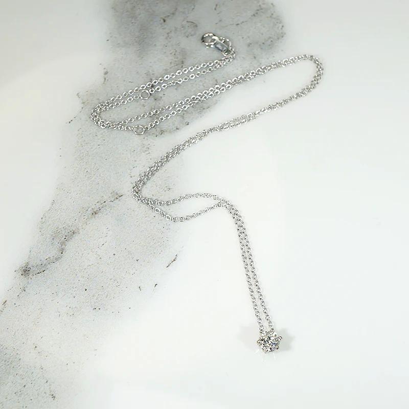 Old European Cut Diamond Pendant in White Gold by 720