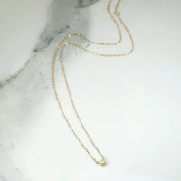 Petite Old Mine Diamond in Gold Bezel Pendant by 720