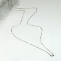 Old Mine Diamond Solitaire in White Gold Bezel Pendant by 720