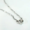 Old Mine Diamond Solitaire in White Gold Bezel Pendant by 720