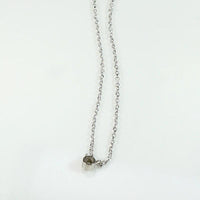 Old Mine Diamond Solitaire in White Gold Bezel Pendant by 720