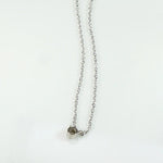 Old Mine Diamond Solitaire in White Gold Bezel Pendant by 720
