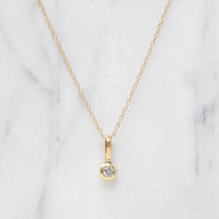 Old Mine Diamond in Chubby Gold Pendant by 720