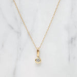 Old Mine Diamond in Chubby Gold Pendant by 720