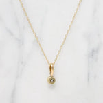 Old Mine Diamond in Chubby Gold Pendant by 720