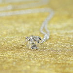 Recycled White Gold OEC Diamond Pendant