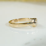 Old Euro Cut Diamond Bezeled Solitaire by 720