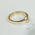 Old Euro Cut Diamond Bezeled Solitaire by 720