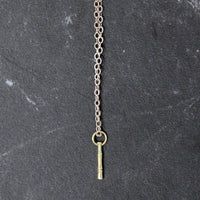 Gold and Silver Bamboo Necklace by 720