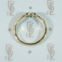Sleeping Sky A Specimen Turquoise Ring in 14k Gold