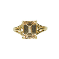 Vintage Pinkish Brown Quartz Ring