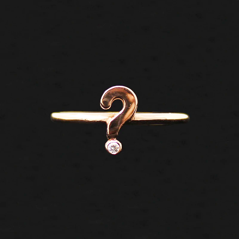 Diamond Question Mark Ring by 720