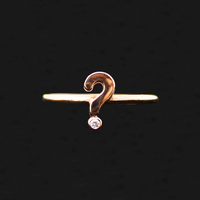 Diamond Question Mark Ring by 720