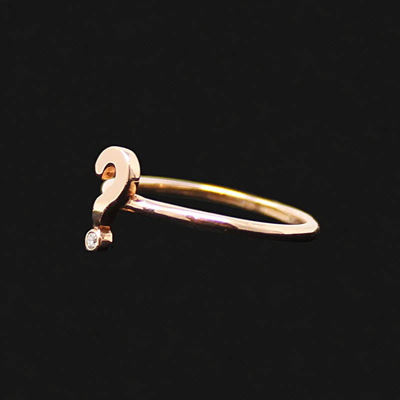 Diamond Question Mark Ring by 720