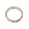 Sculpted Vintage Platinum and Diamond Band