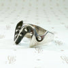 Modernist Sterling Band with Organic Texture