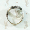 Modernist Sterling Band with Organic Texture