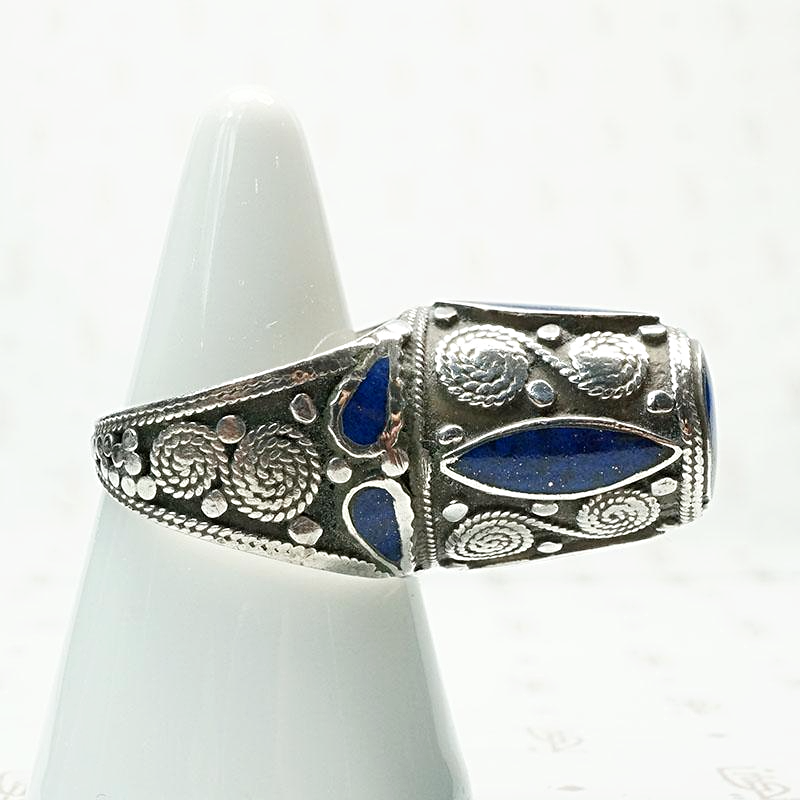 Incredible Afghani Lapis and Silver Ring