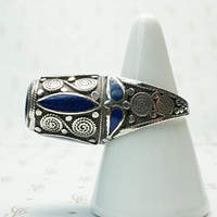Incredible Afghani Lapis and Silver Ring