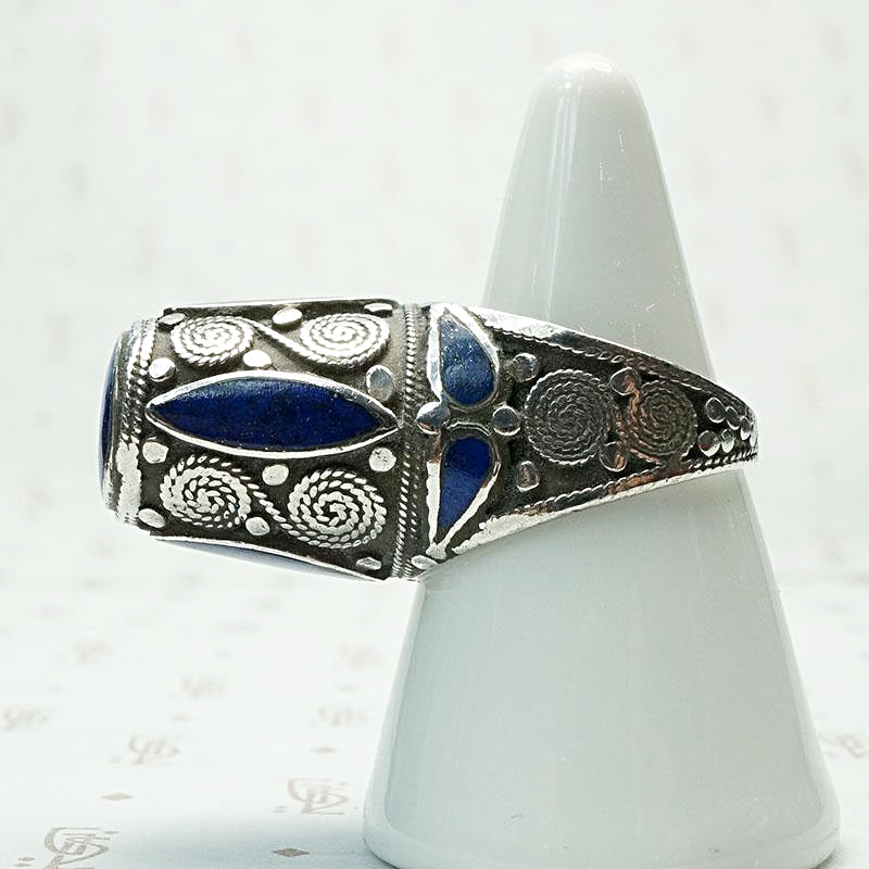 Incredible Afghani Lapis and Silver Ring