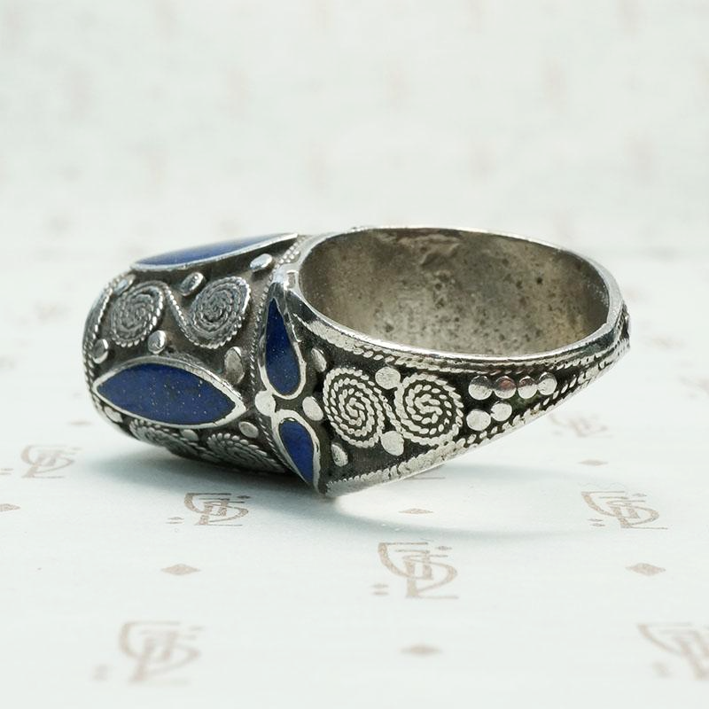 Incredible Afghani Lapis and Silver Ring