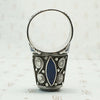 Incredible Afghani Lapis and Silver Ring