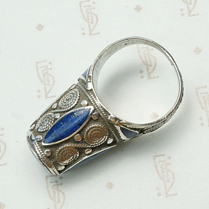Incredible Afghani Lapis and Silver Ring