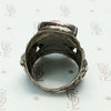 Repoussé Dragon Antique Tibetan Coral Ring