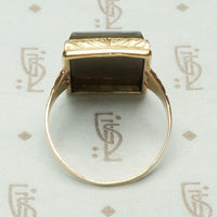 Victorian Hard Stone Grecian Goddess Cameo Ring