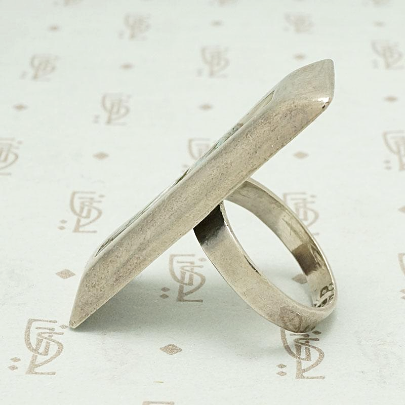 Mexican Silver Abalone Panel Ring