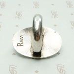 Hopi Sunrise Shadow Box Silver & Turquoise Ring
