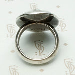 Hopi Sunrise Shadow Box Silver & Turquoise Ring