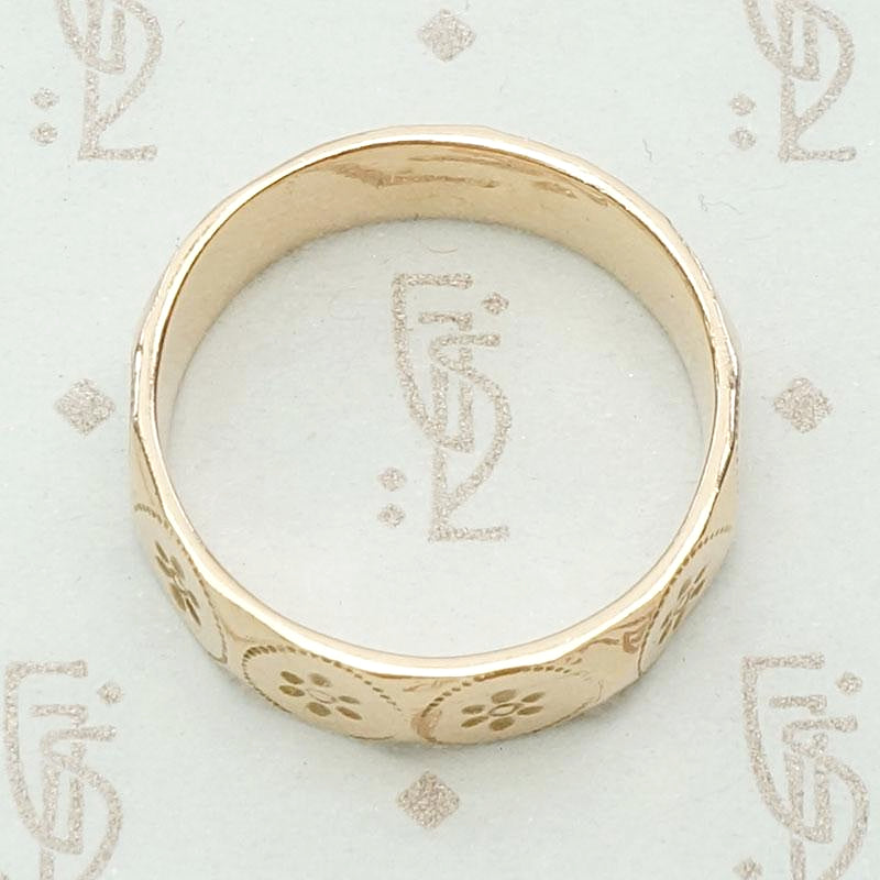 Dotted Daisy Rose Gold Cigar Band