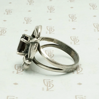 Silver Wreathed Smokey Quartz Ring