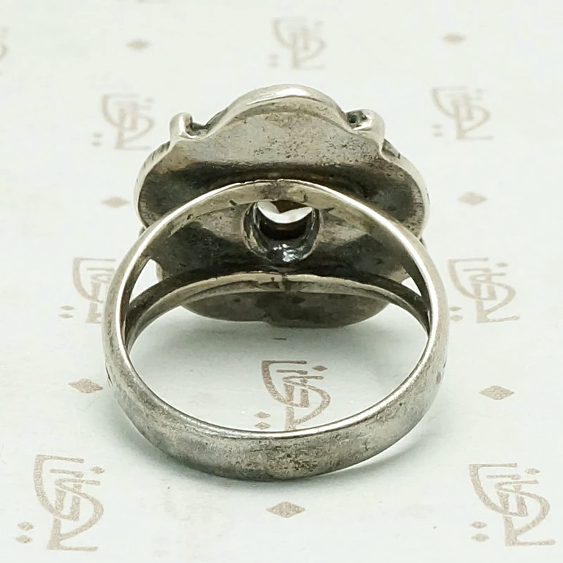 Silver Wreathed Smokey Quartz Ring