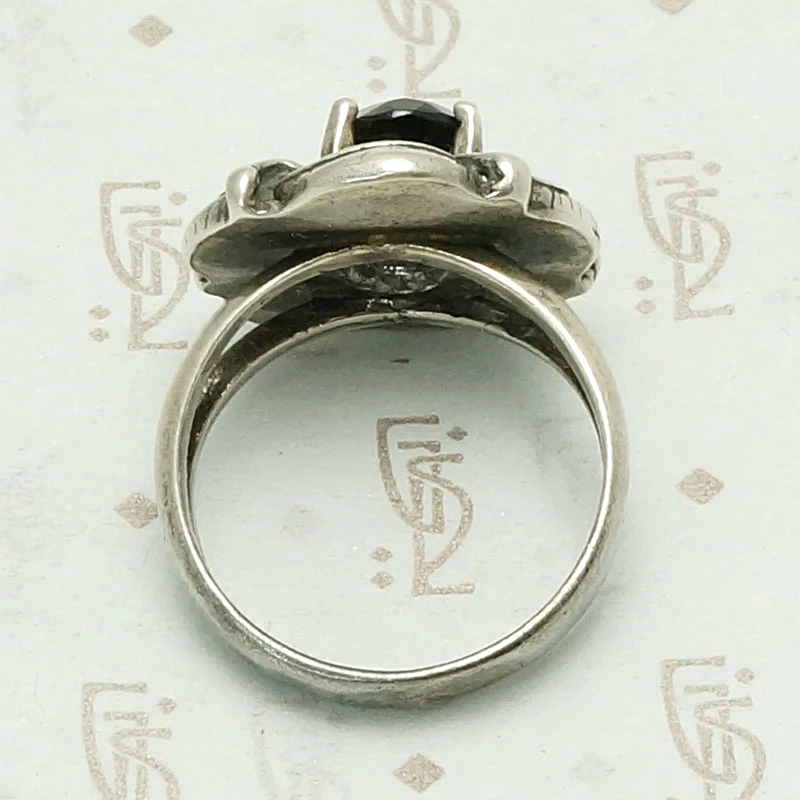 Silver Wreathed Smokey Quartz Ring
